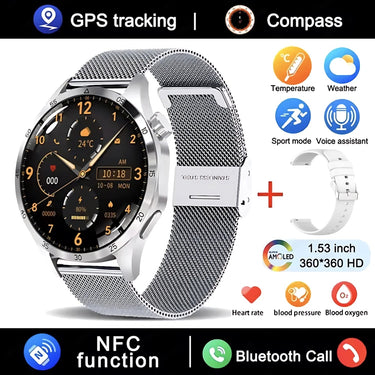 GT4 Pro Smartwatch: GPS, NFC & IP68 Waterproof - InspiredGrabs.com